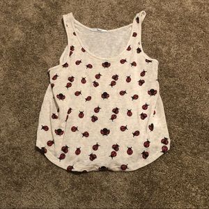 NWOT ladybug tank top size large